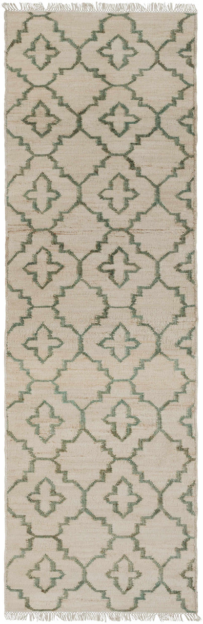 Coffeyville Handcrafted Fringed Jute Carpet - Clearance