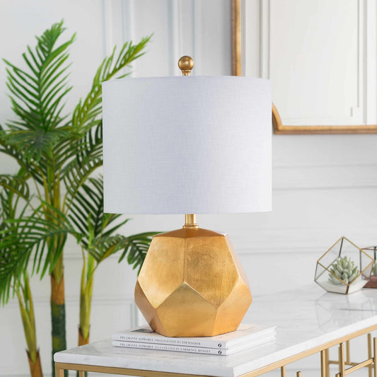 Coleford Gold Geometric Table Lamp - Quahog Bay Bedding