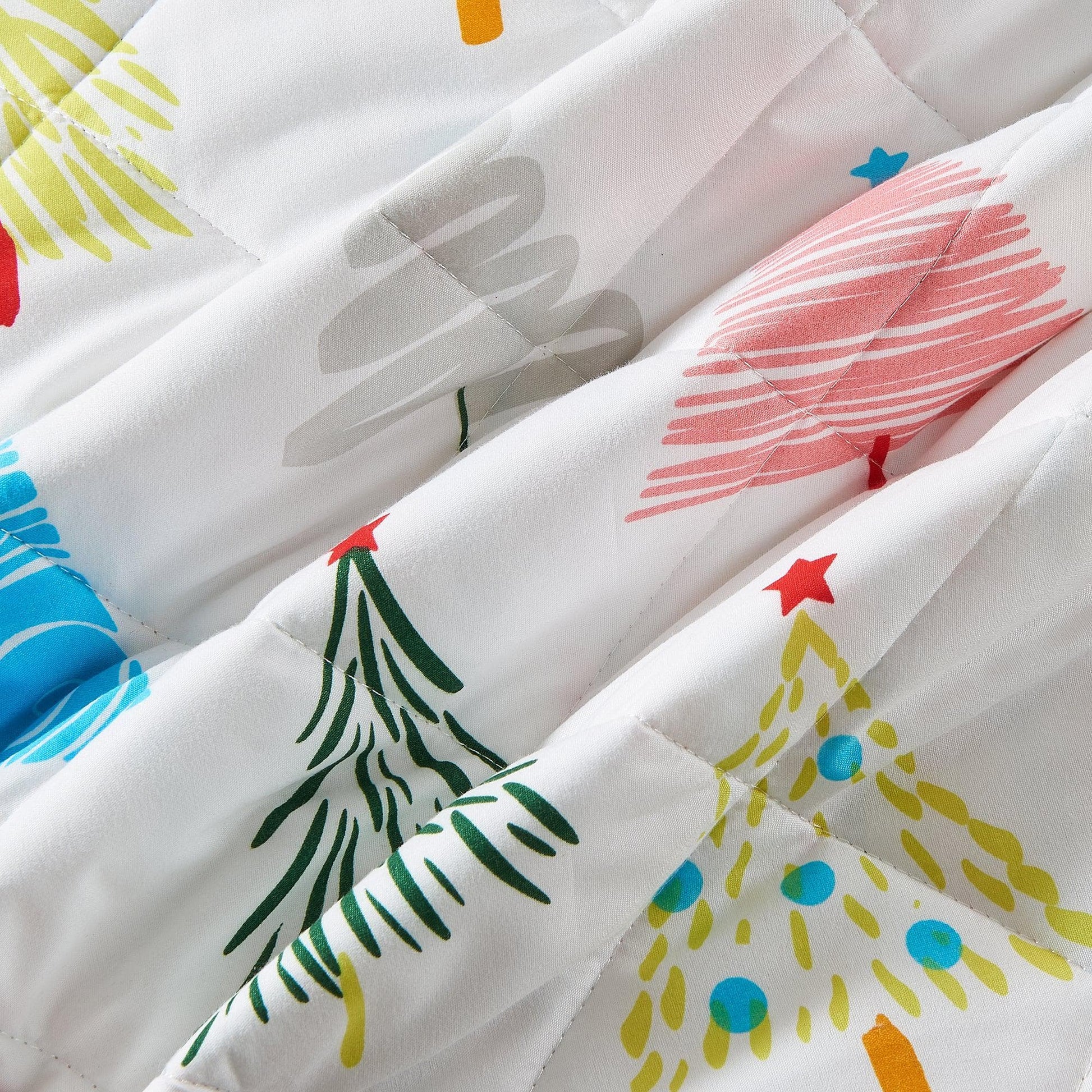 Colorful Christmas Quilt Set - Christmas Holiday Quilts - Quahog Bay Bedding