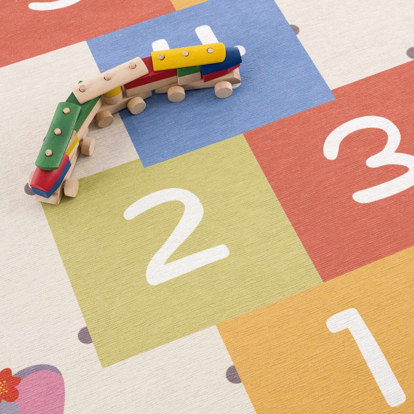 Colorful Hopscotch Washable Kids Rug - Quahog Bay Bedding