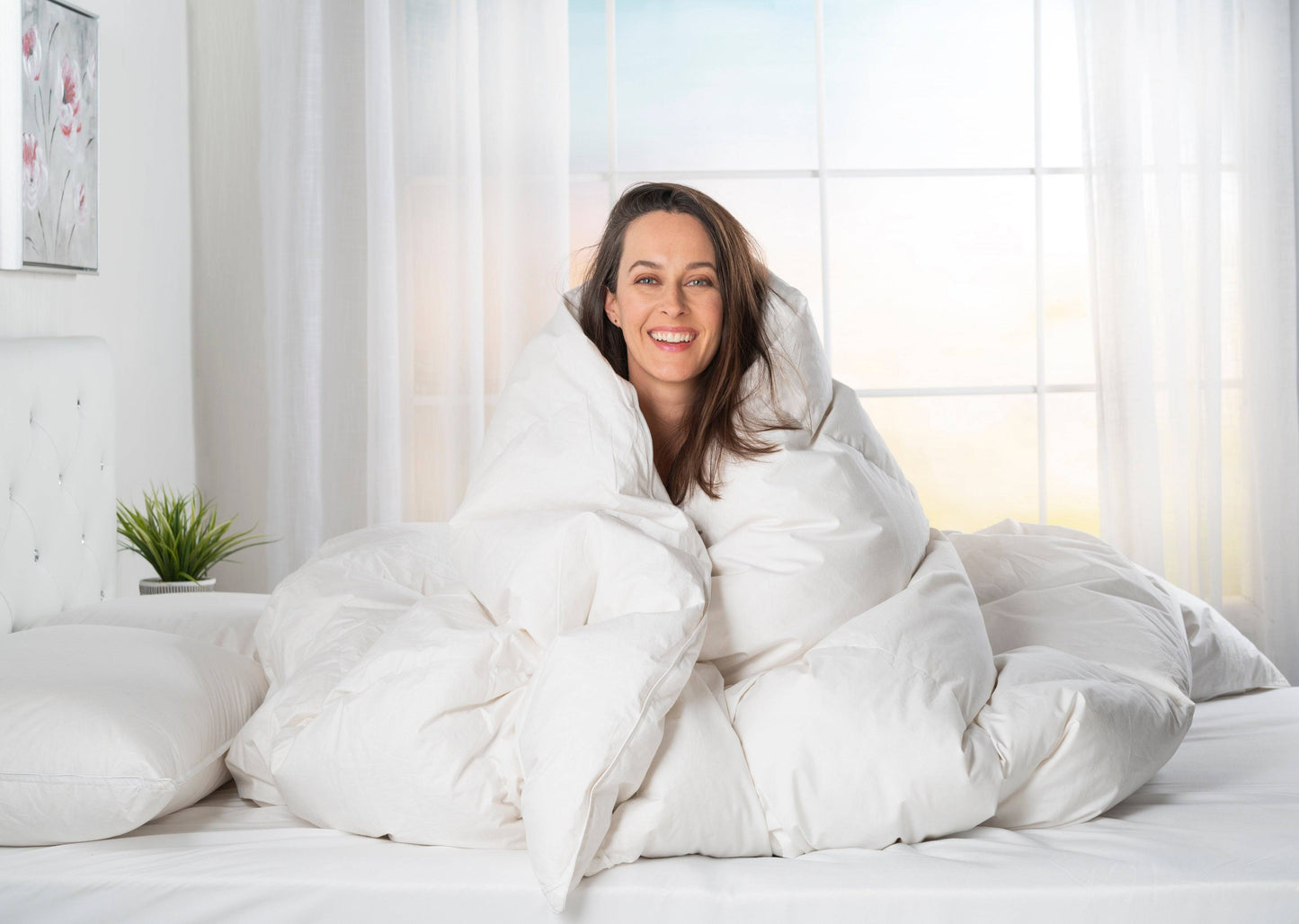 European Goose Down White Comforter - Quahog Bay Bedding