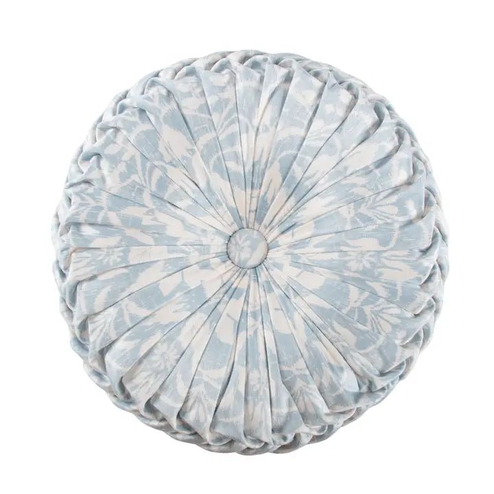 Zoey Round Pillow | Zoey Coastal Bedding Collection - Quahog Bay Bedding