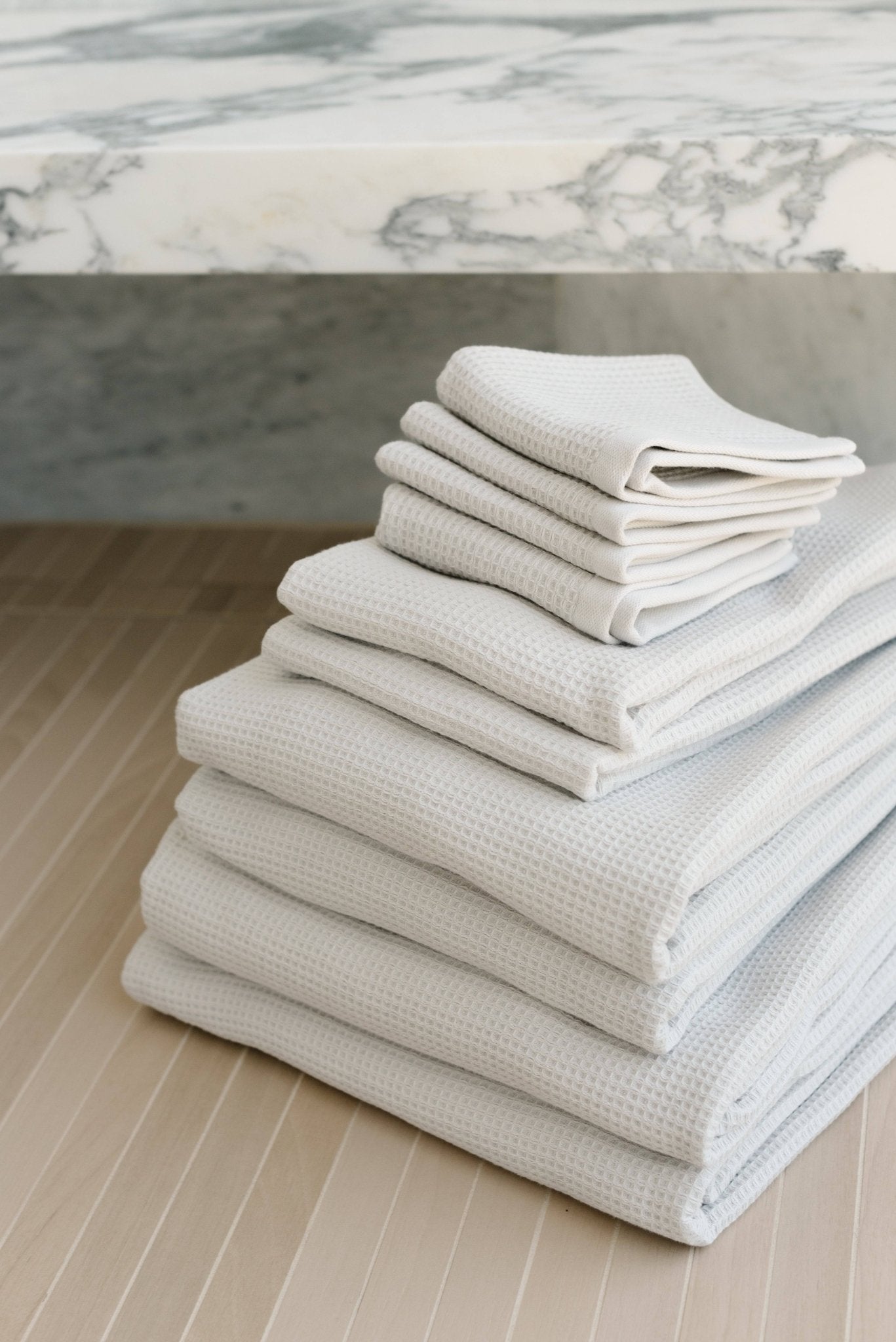 Complete Waffle Bath Towel Bundle - Quahog Bay Bedding