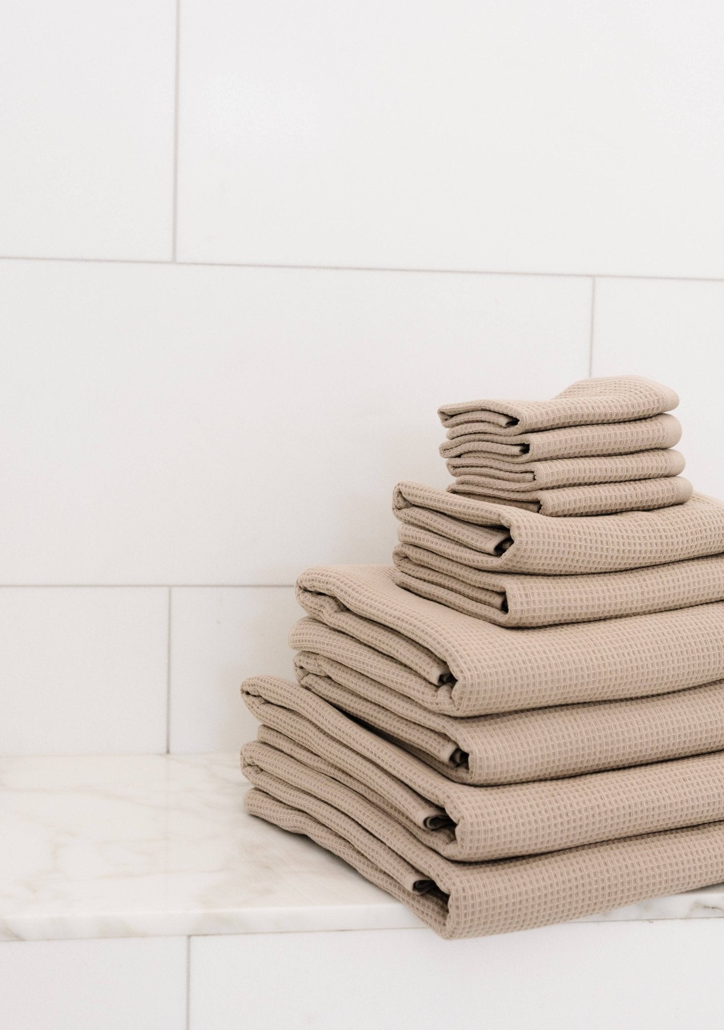 Complete Waffle Bath Towel Bundle - Quahog Bay Bedding