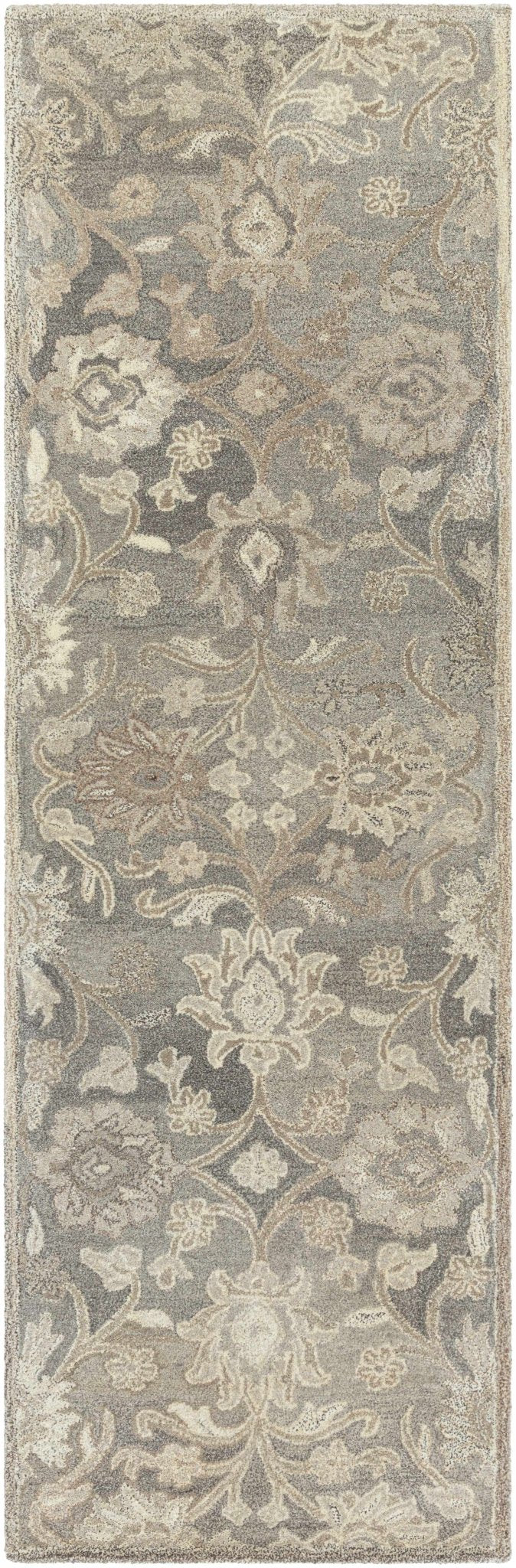 Conesus 1195 Hand Tufted Ivory & Taupe Wool Rug - Quahog Bay Bedding