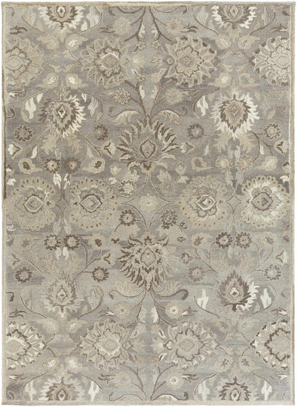 Conesus 1195 Hand Tufted Ivory & Taupe Wool Rug - Quahog Bay Bedding