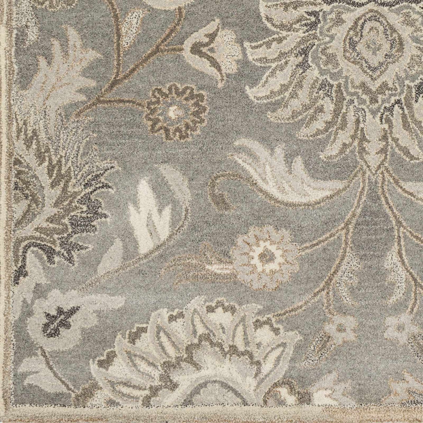 Conesus 1195 Hand Tufted Ivory & Taupe Wool Rug - Quahog Bay Bedding