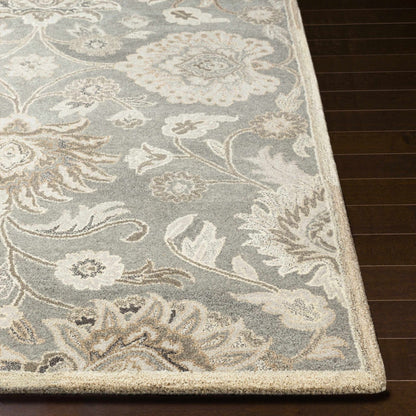Conesus 1195 Hand Tufted Ivory & Taupe Wool Rug - Quahog Bay Bedding