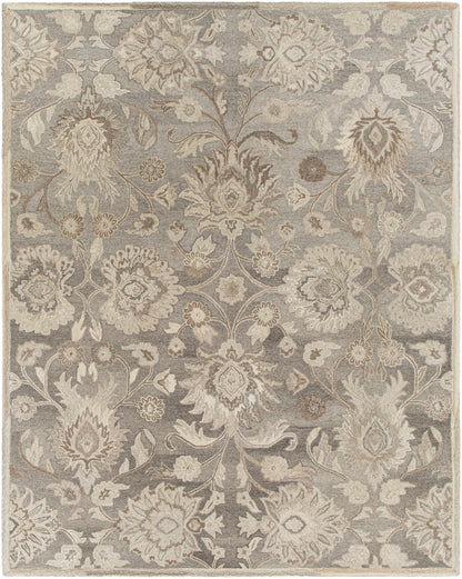 Conesus 1195 Hand Tufted Ivory & Taupe Wool Rug - Quahog Bay Bedding