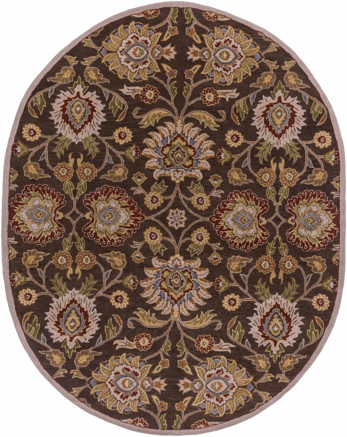 Conesus Hand Tufted Brown 1051 Area Rug - Quahog Bay Bedding
