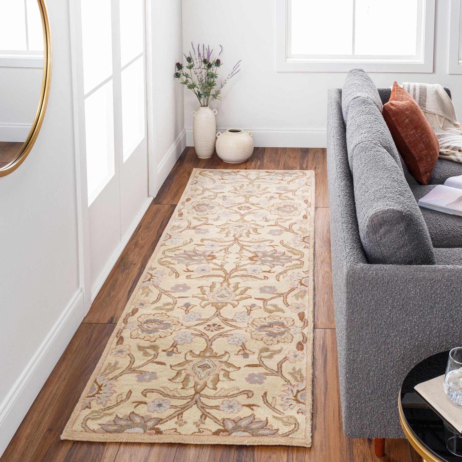 Conesus Hand Tufted Ivory 1109 Wool Rug - Quahog Bay Bedding