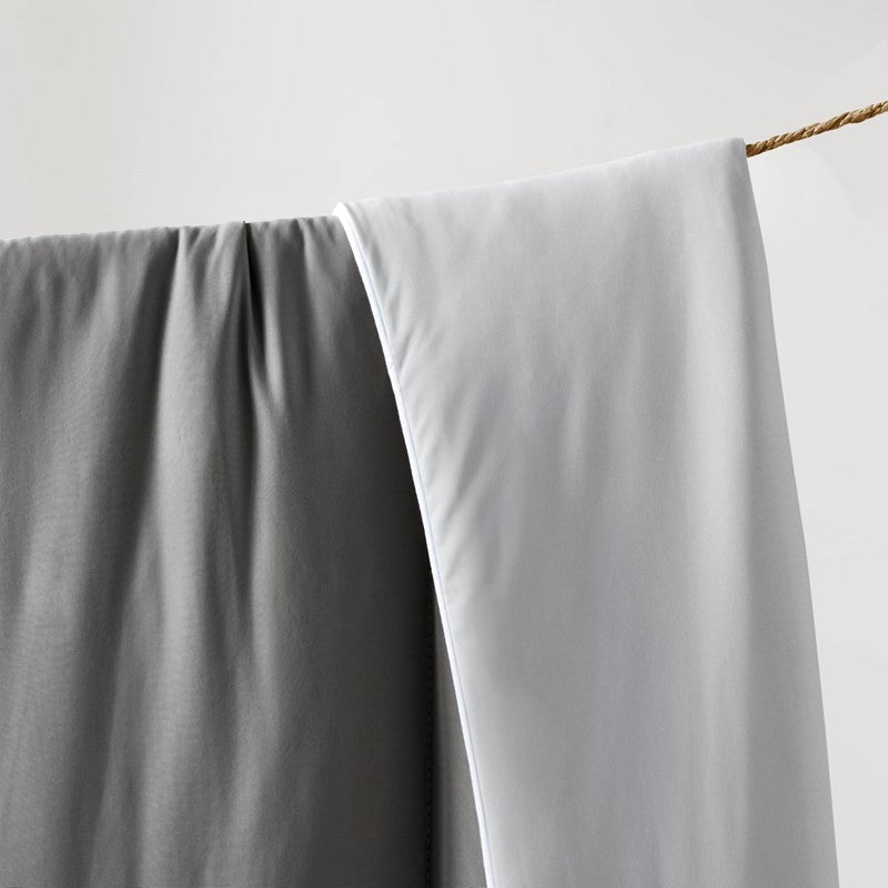 Cooling Lightweight Down Alternative Reversible Comforter | Nautical Comforters | Grey - Quahog Bay Bedding