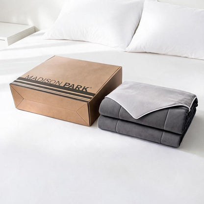 Cooling Lightweight Down Alternative Reversible Comforter | Nautical Comforters | Grey - Quahog Bay Bedding