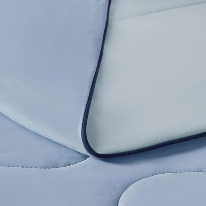 Cooling Lightweight Down Alternative Reversible Comforter | Nautical Comforters | Light Blue - Quahog Bay Bedding