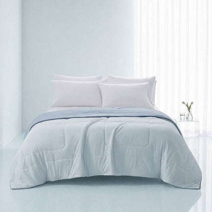 Cooling Lightweight Down Alternative Reversible Comforter | Nautical Comforters | Light Blue - Quahog Bay Bedding