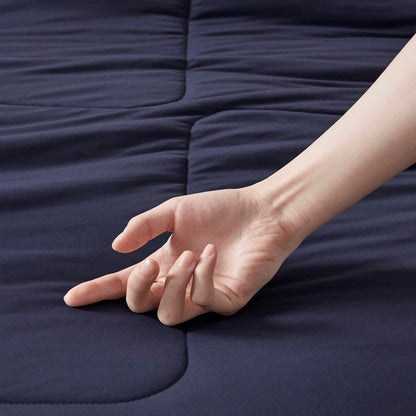 Cooling Lightweight Down Alternative Reversible Comforter | Nautical Comforters | Navy Blue - Quahog Bay Bedding