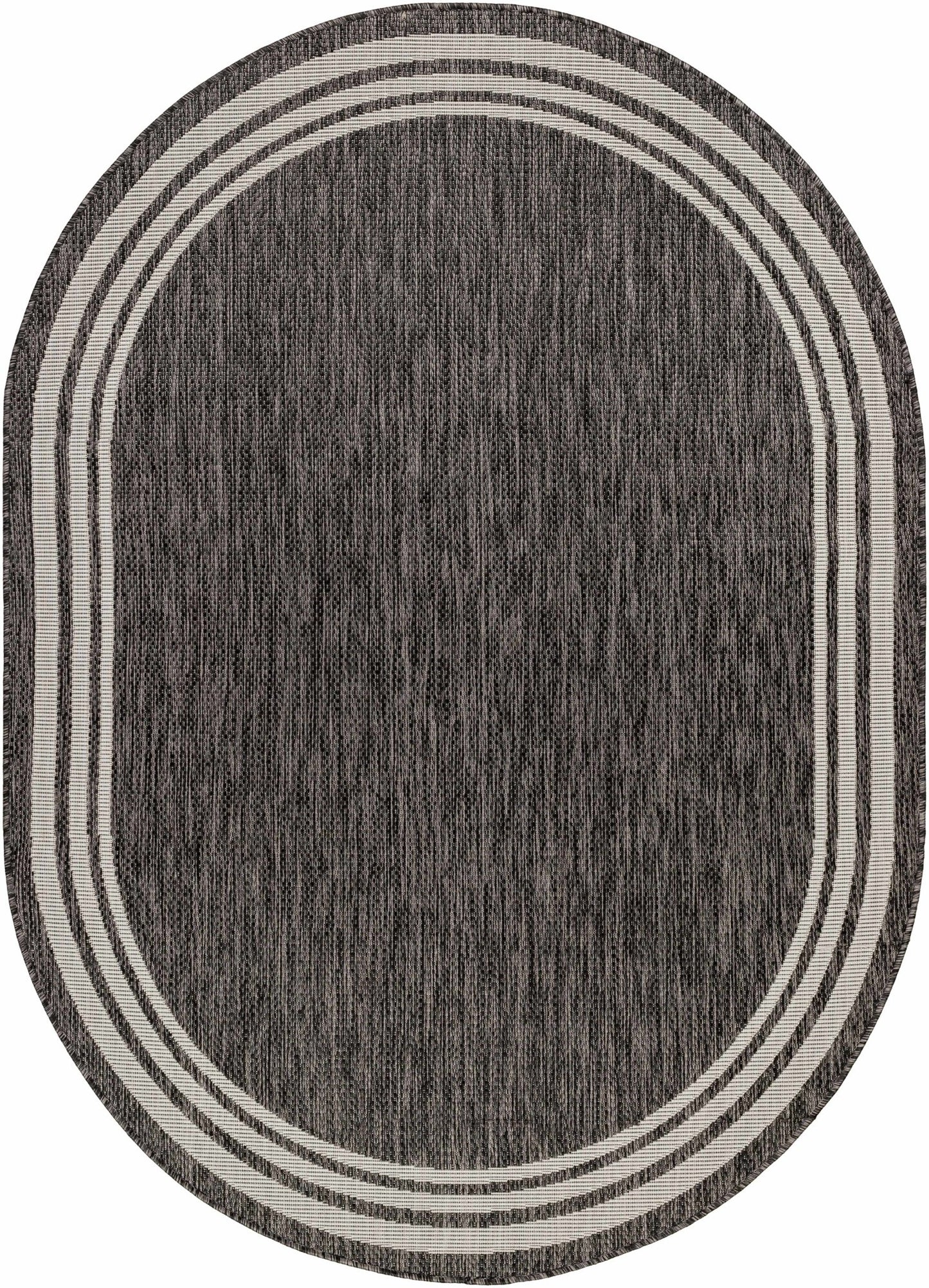 Coonamble Bordered Antrasit Rug - Quahog Bay Bedding