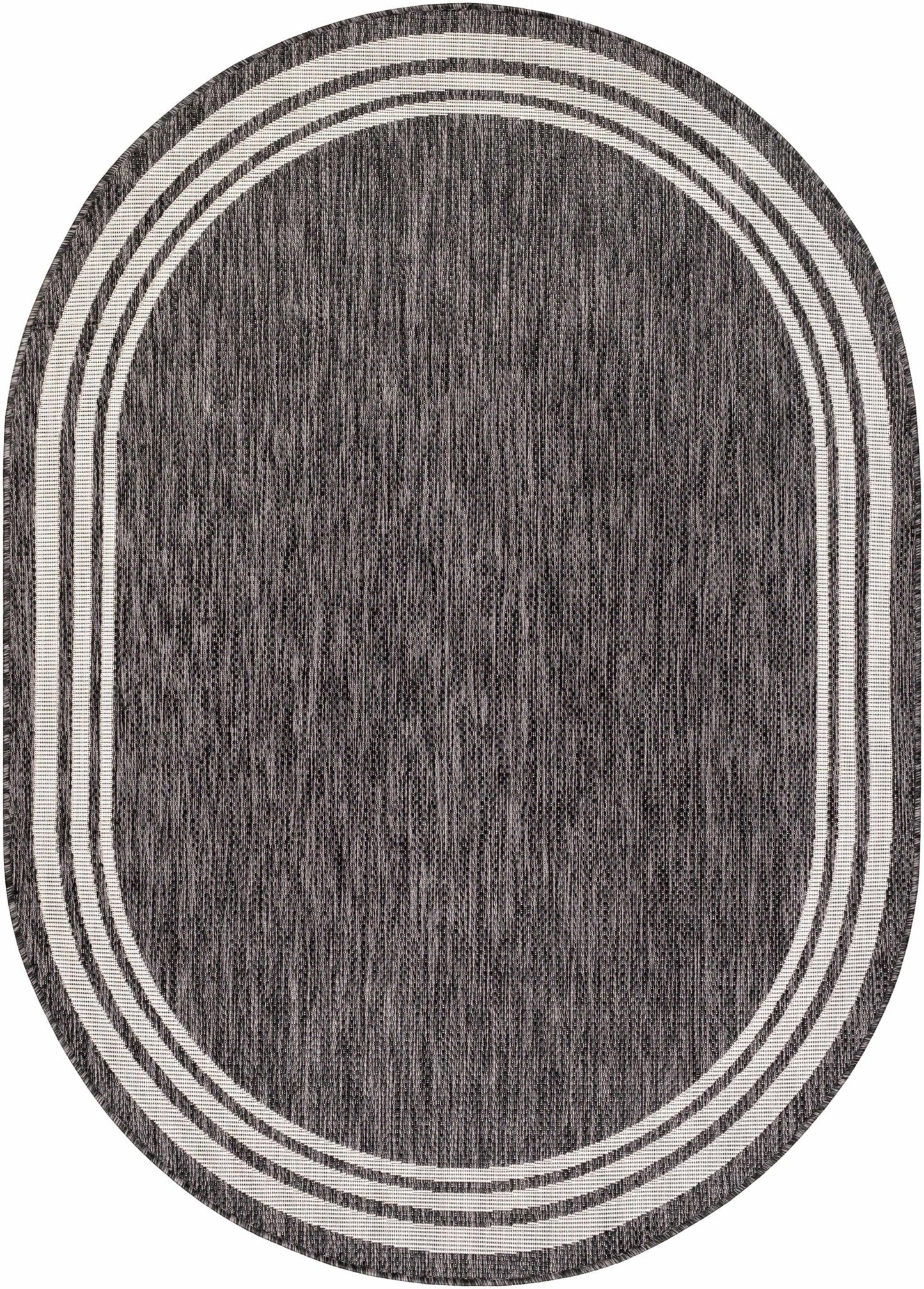 Coonamble Bordered Antrasit Rug - Quahog Bay Bedding