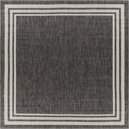 Coonamble Bordered Antrasit Rug - Quahog Bay Bedding