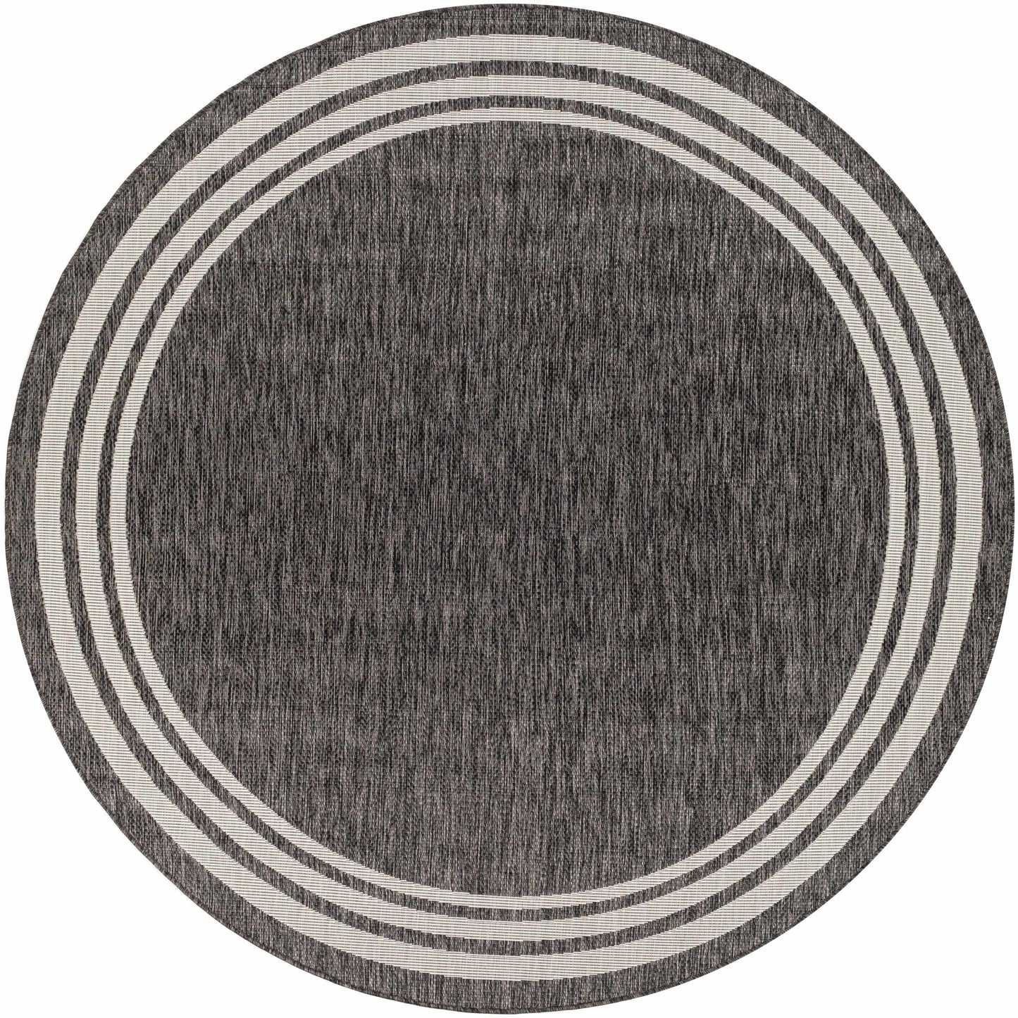Coonamble Bordered Antrasit Rug - Quahog Bay Bedding