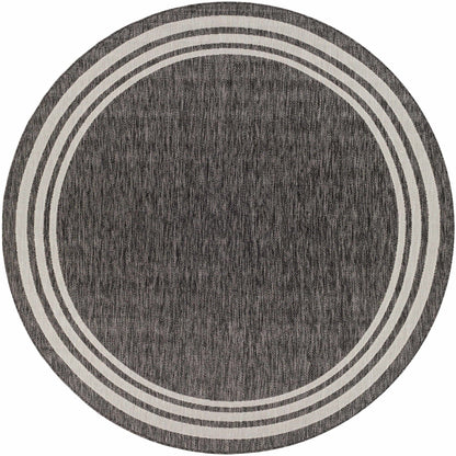 Coonamble Bordered Antrasit Rug - Quahog Bay Bedding