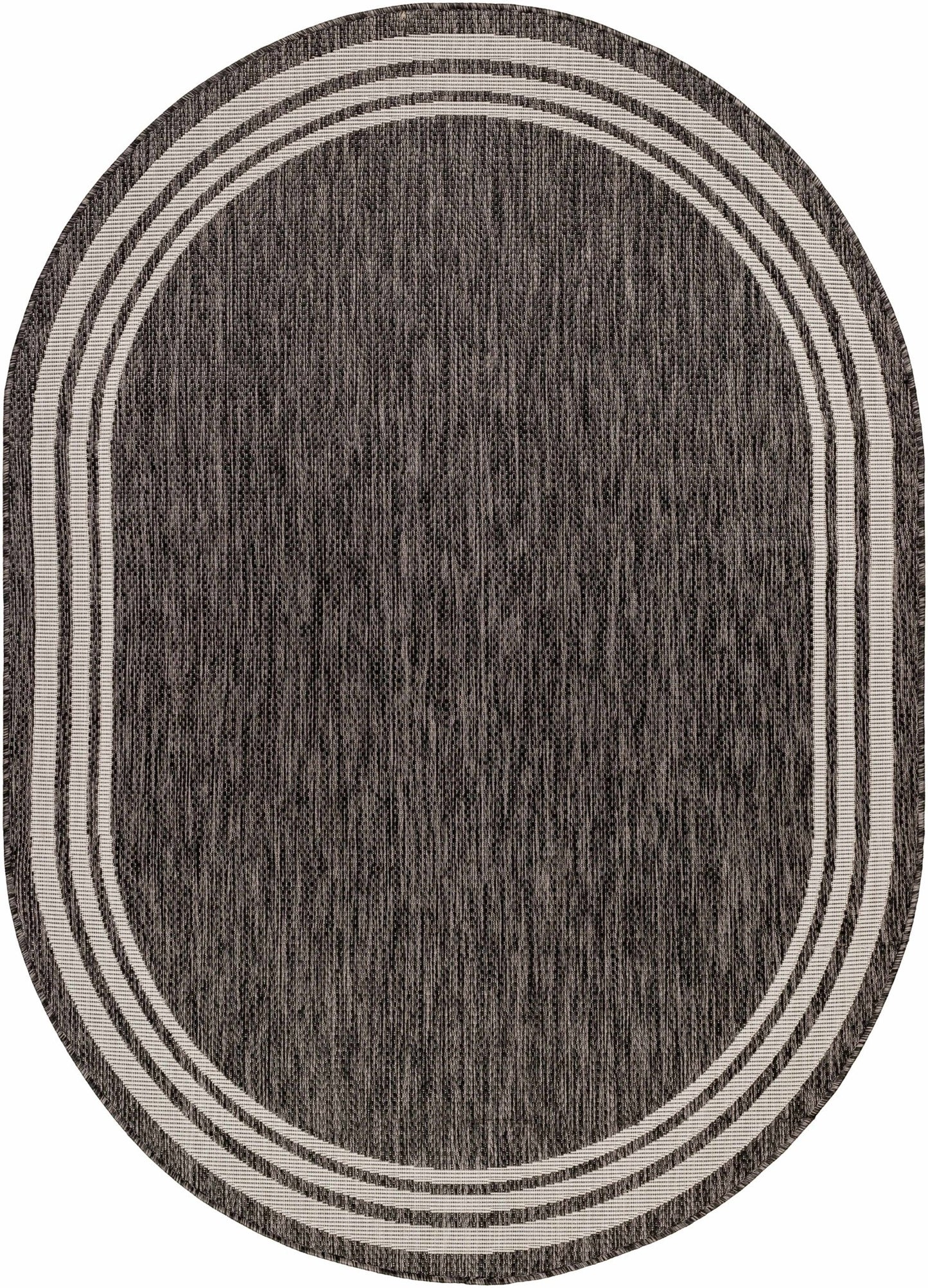 Coonamble Bordered Antrasit Rug - Quahog Bay Bedding