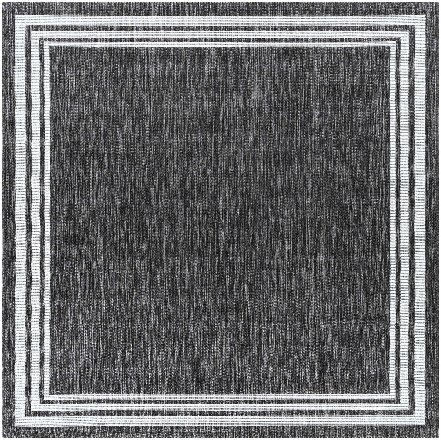 Coonamble Bordered Antrasit Rug - Quahog Bay Bedding