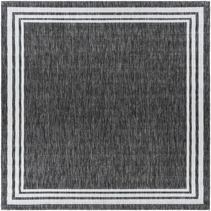 Coonamble Bordered Antrasit Rug - Quahog Bay Bedding