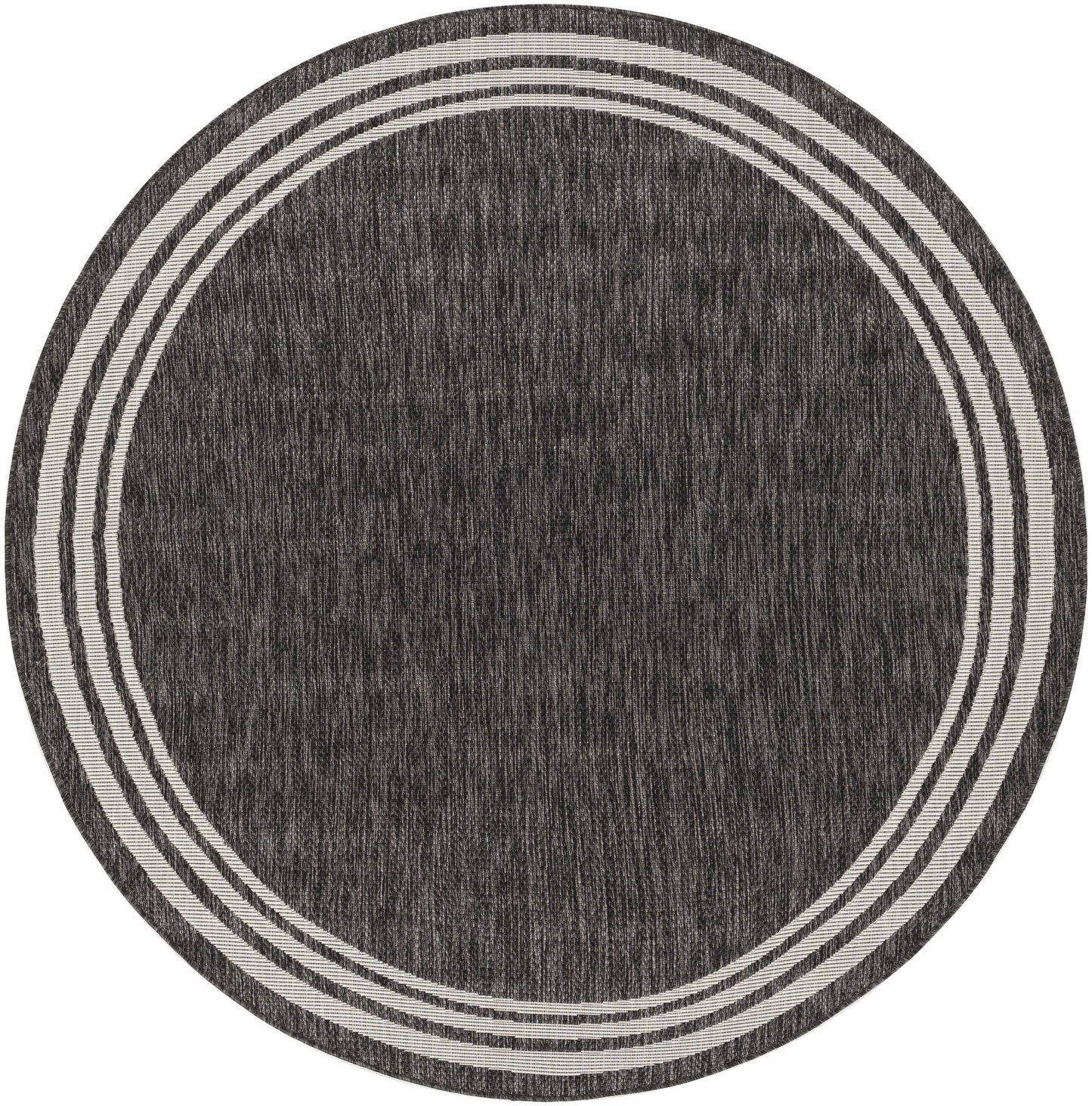 Coonamble Bordered Antrasit Rug - Quahog Bay Bedding