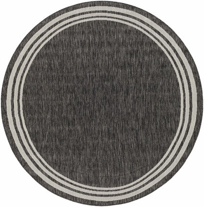 Coonamble Bordered Antrasit Rug - Quahog Bay Bedding