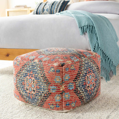 Copeland Woven Jute and Cotton Pouf - Quahog Bay Bedding