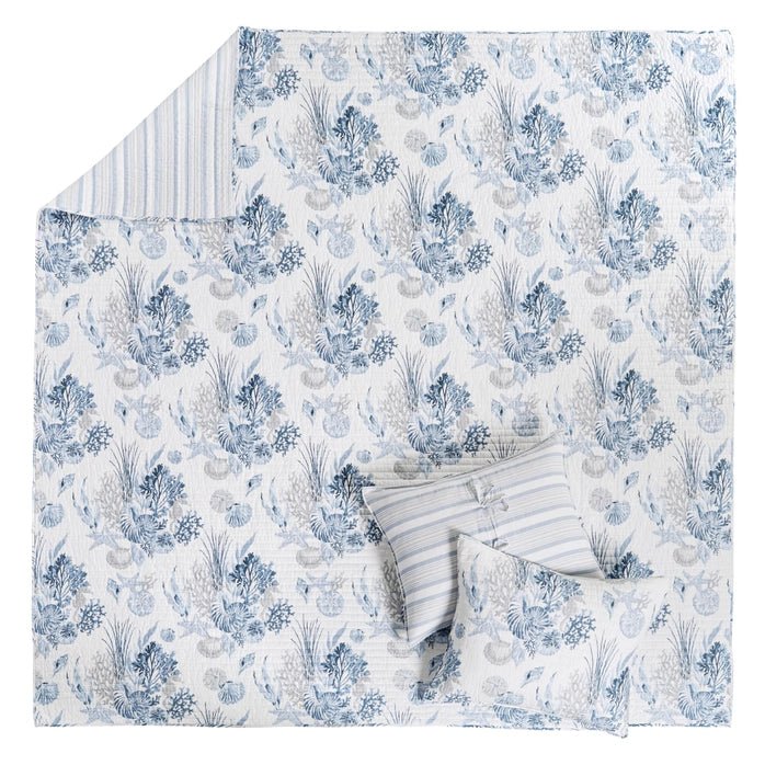 Coral Landing Quilt Set - Quahog Bay Bedding