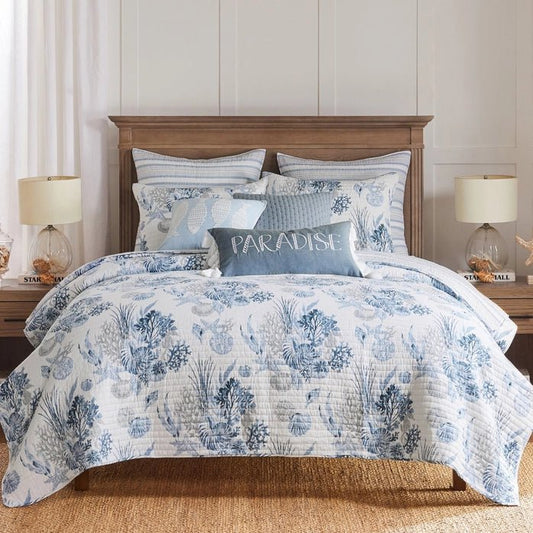 Coral Landing Quilt Set - Quahog Bay Bedding