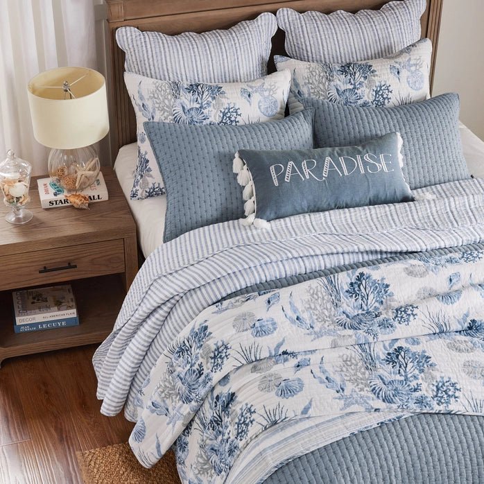 Coral Landing Quilt Set - Quahog Bay Bedding