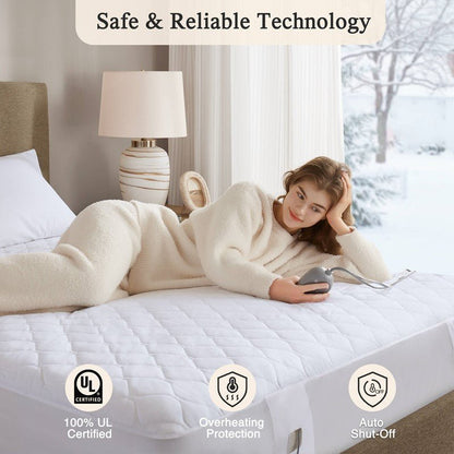 Cotton Blend Heated Mattress Pad - Quahog Bay Bedding