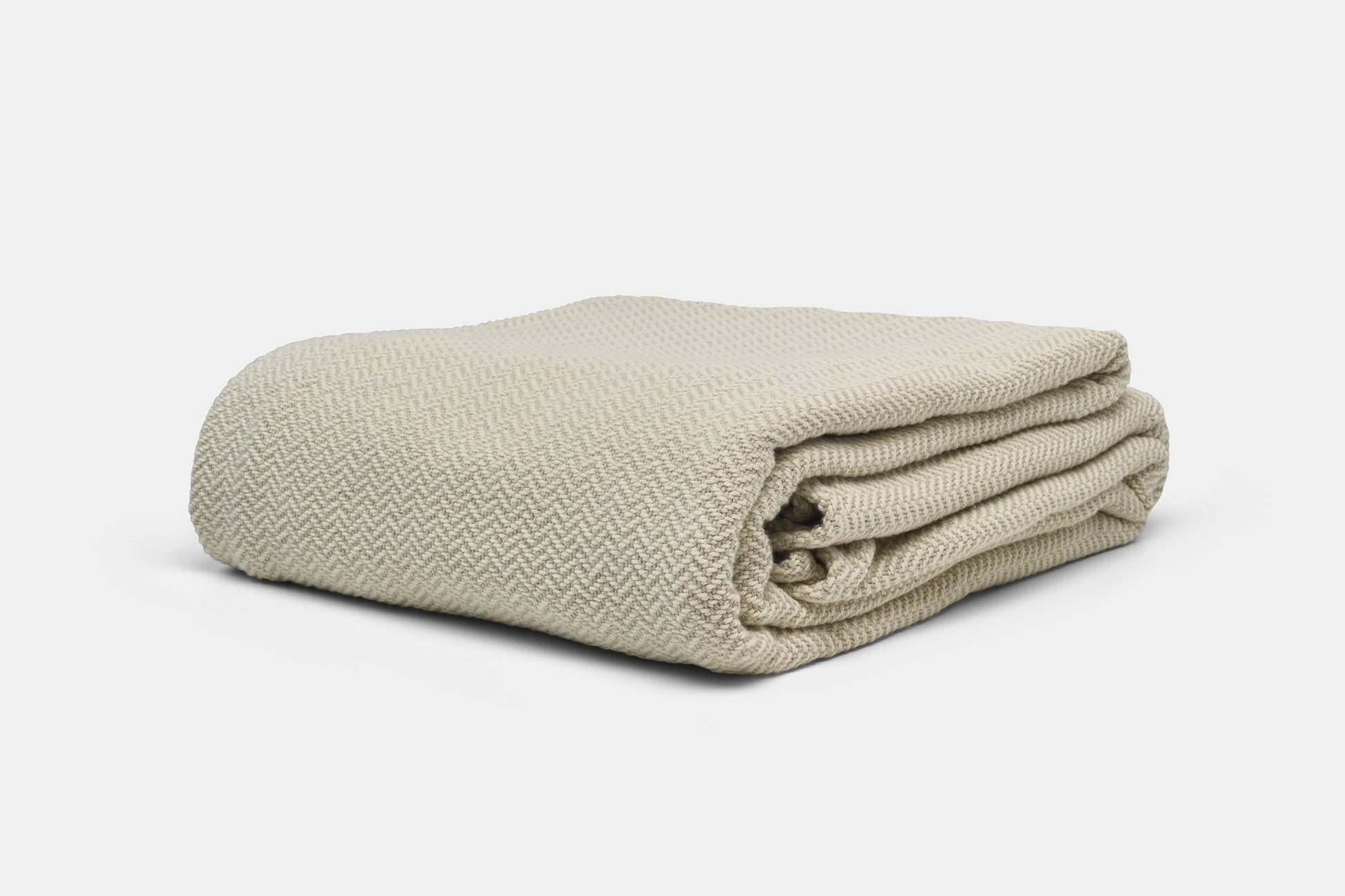 Cotton Herringbone Weave Cotton Blanket - American Made With USA Grown Cotton - Quahog Bay Bedding
