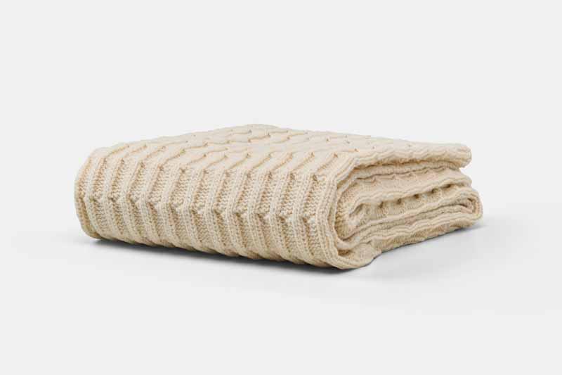 Cotton Knitted Baby Blanket - American Made With USA Grown Cotton - Quahog Bay Bedding