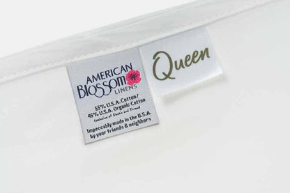 Cotton Single [Separate] Flat Bed Sheet - American Made With USA Grown Cotton - Quahog Bay Bedding