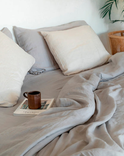 Stonewashed Linen Duvet Cover - Quahog Bay Bedding