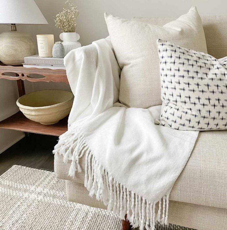 Bamboo Tassel Throw Blanket - Quahog Bay Bedding