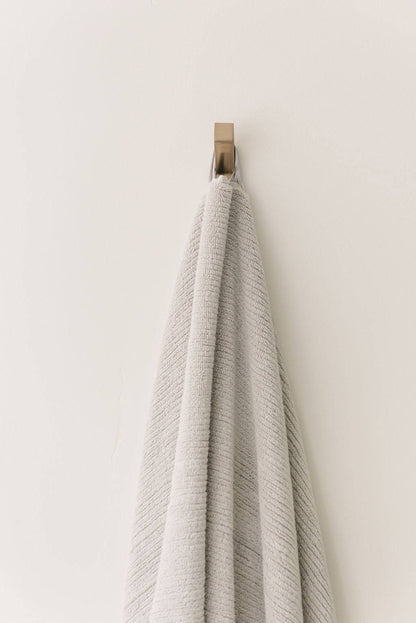 Ribbed Terry Bath Towel Set Cotton Bamboo Blend - Quahog Bay Bedding