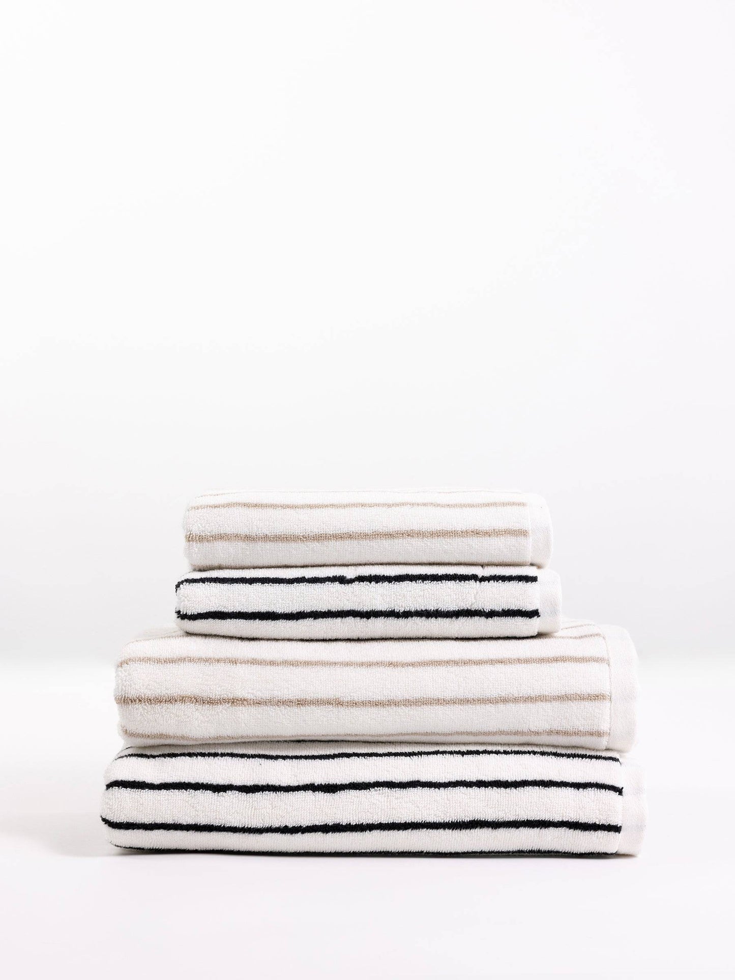 Luxe Striped Bamboo Bath Towels - Quahog Bay Bedding