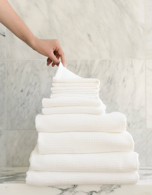 Complete Waffle Bath Towel Bundle - Quahog Bay Bedding