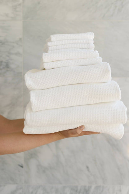 Complete Waffle Bath Towel Bundle - Quahog Bay Bedding