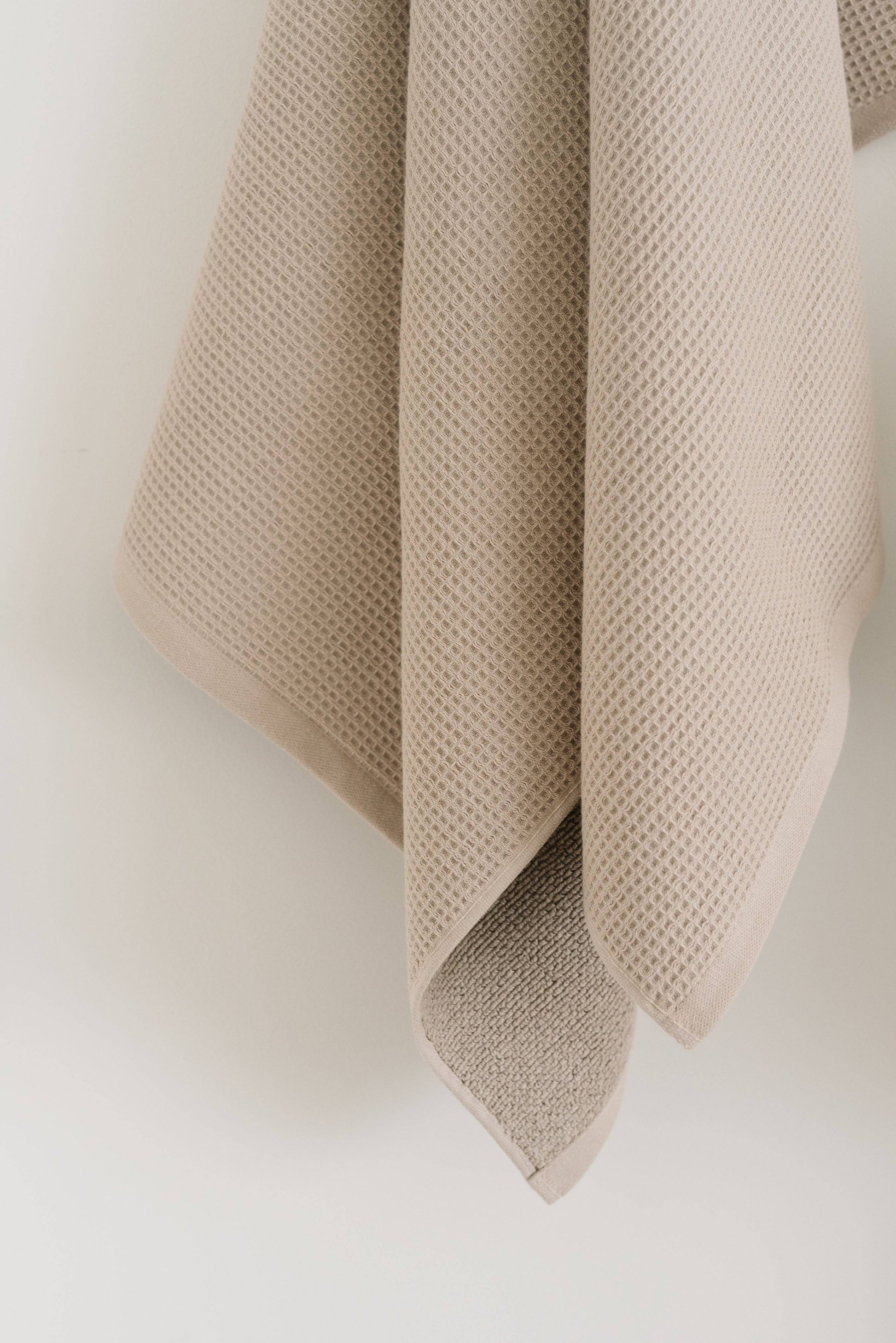 Waffle Weave Bath Towels Bamboo Cotton Blend - Quahog Bay Bedding