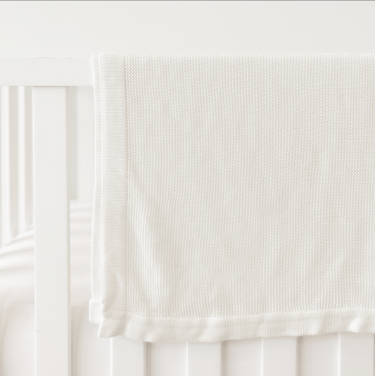 Cloud Knit Bamboo Baby Blanket - Quahog Bay Bedding