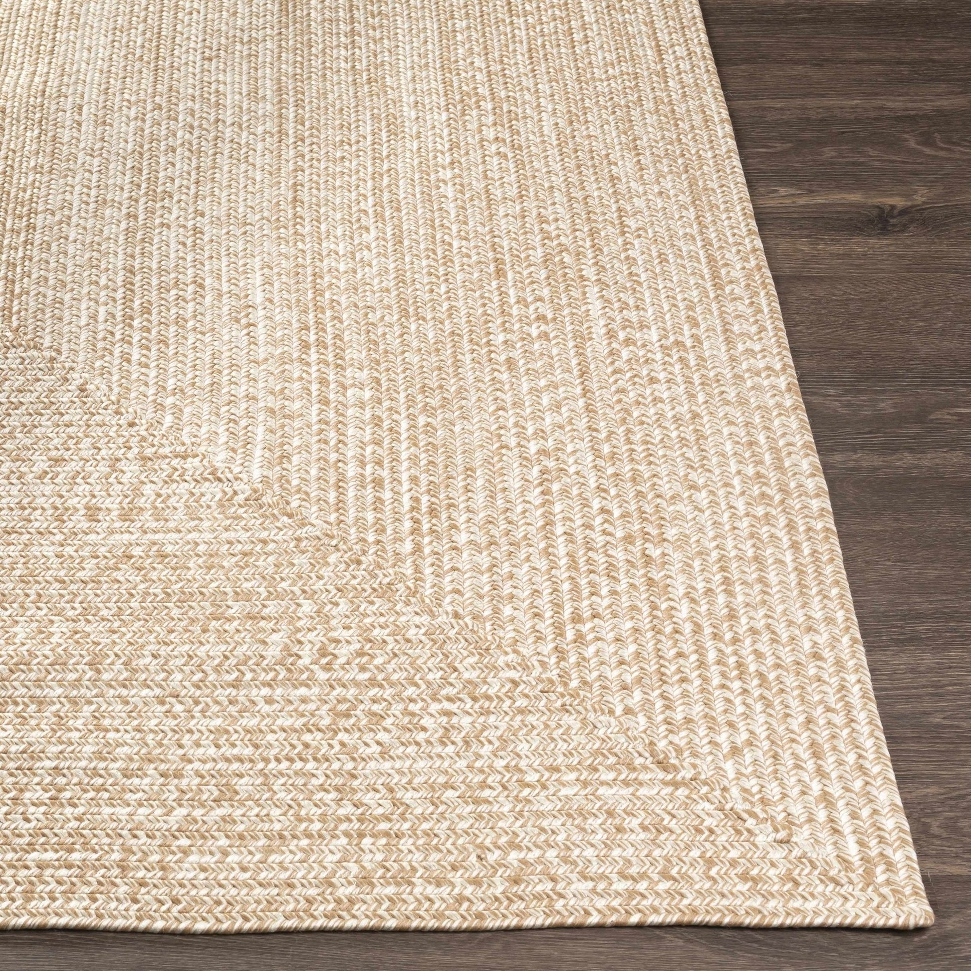 Cream Braided Faux Jute Rug - Quahog Bay Bedding