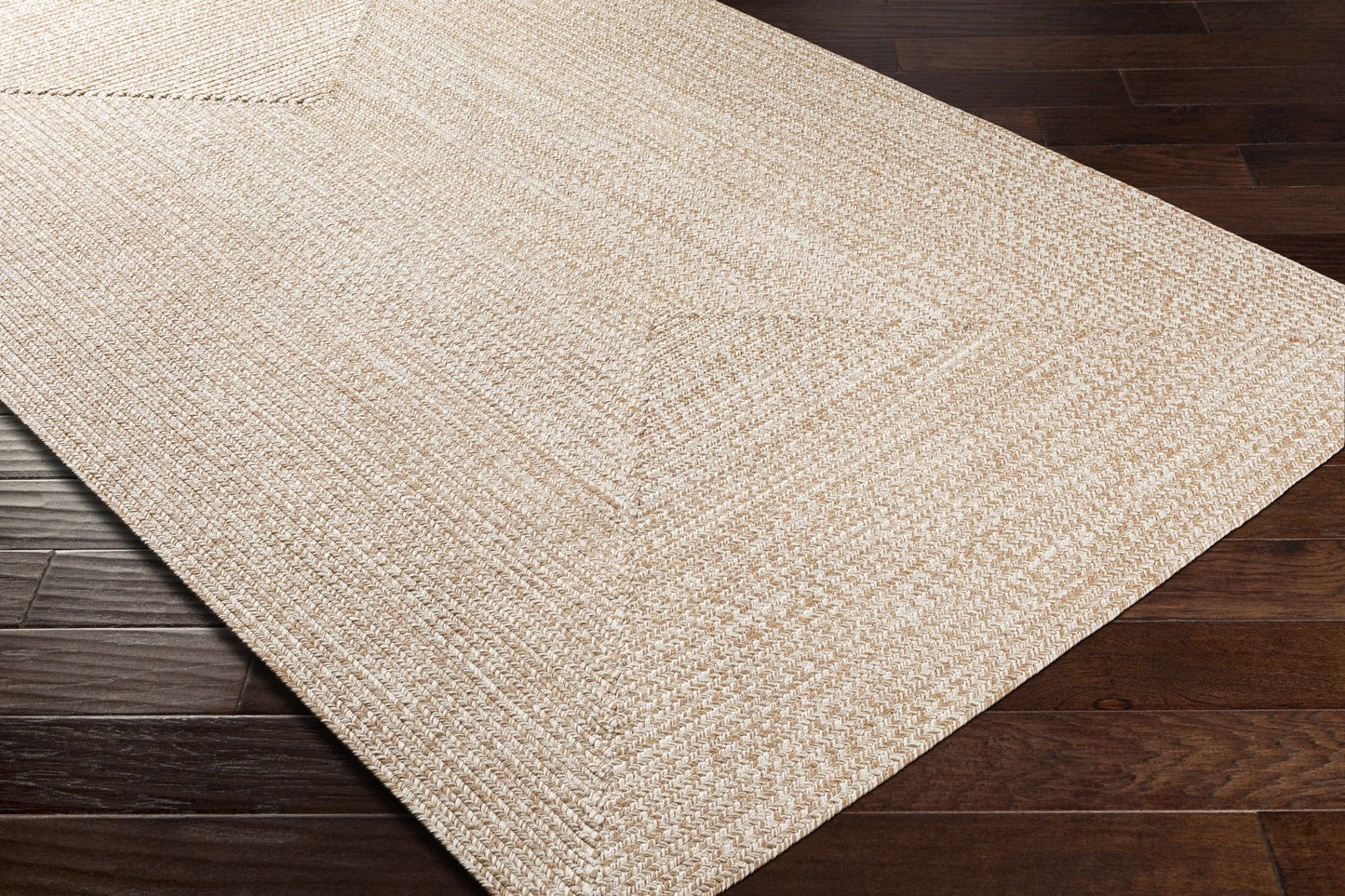 Cream Braided Faux Jute Rug - Quahog Bay Bedding