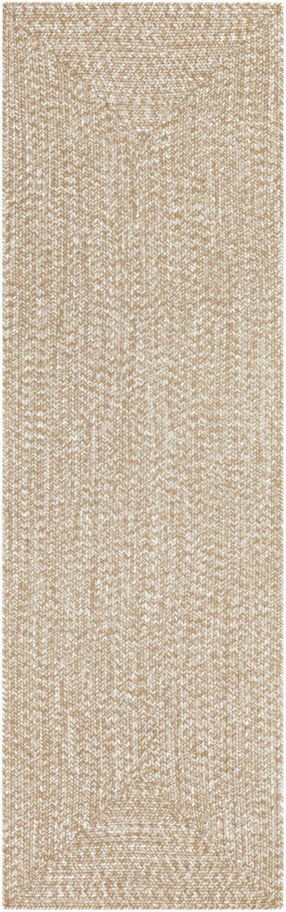 Cream Braided Faux Jute Rug - Quahog Bay Bedding