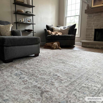 Cream Holi - 2301 Washable Area Rug - Quahog Bay Bedding